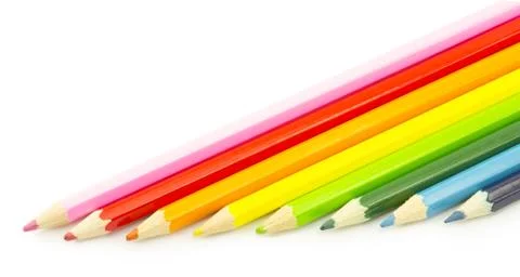Colored pencils Stock Photos