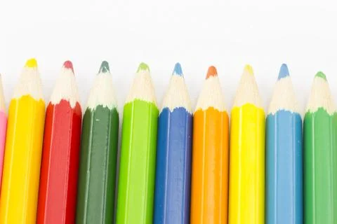 Colored pencils Stock Photos