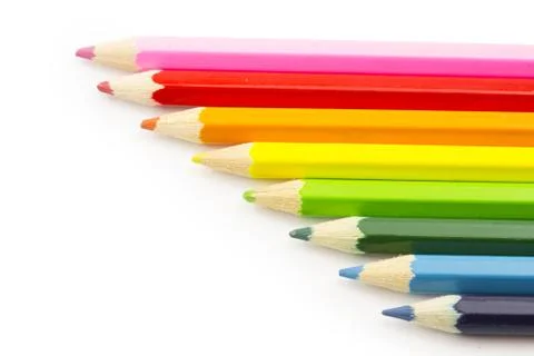 Colored pencils Stock Photos
