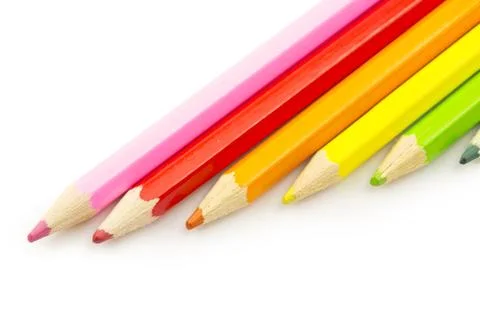 Colored pencils Stock Photos