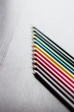 Colored pencils Stock Photos
