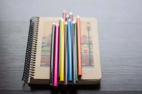 Colored pencils Stock Photos