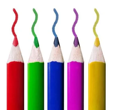 Colored pencils Stock Photos