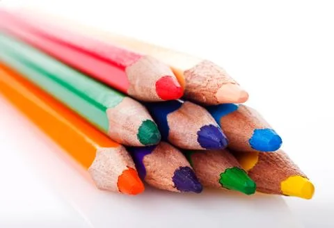 Colored pencils Stock Photos
