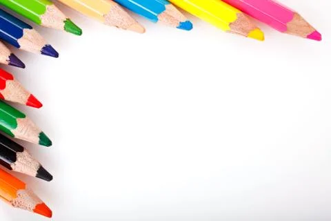 Colored pencils Stock Photos
