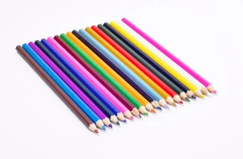 Colored pencils Stock Photos