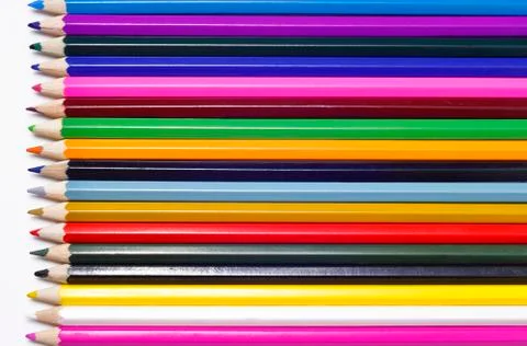 Colored pencils Stock Photos