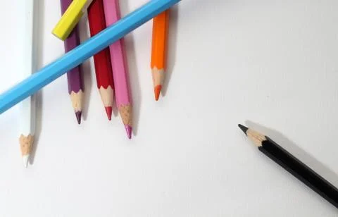 The colored pencils Foto stock