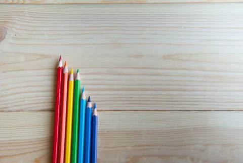 Colored pencils Stock Photos