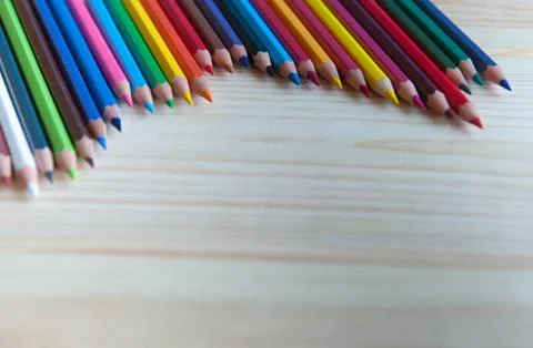 Colored pencils Stock Photos