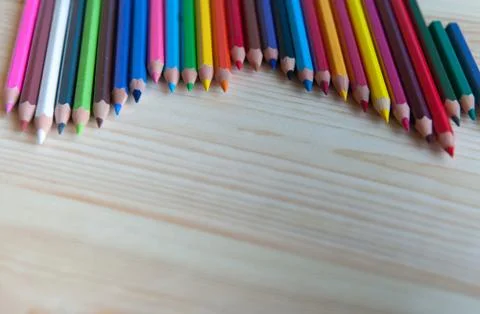 Colored pencils Stock Photos