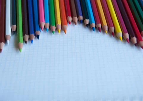 Colored pencils Stock Photos