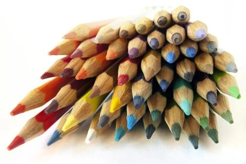 Colored pencils Stock Photos