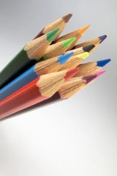Colored pencils Stock Photos