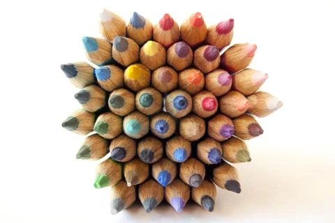 Colored pencils Stock Photos