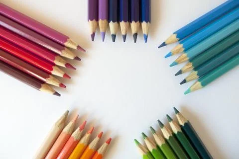 Colored pencils Foto stock
