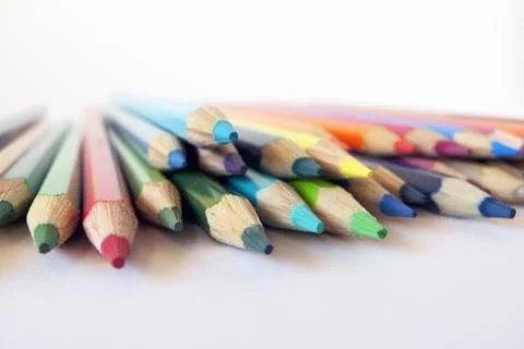 Colored pencils Stock Photos