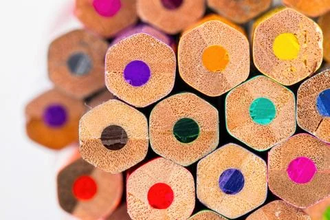 Colored pencils. Stock Photos