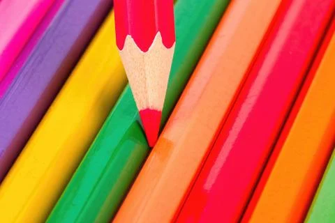 Colored pencils. Stock Photos