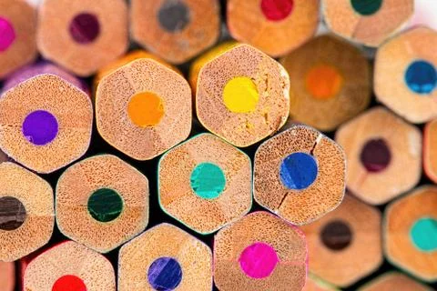 Colored pencils. Stock Photos