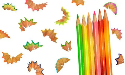 Colored pencils Stock Photos