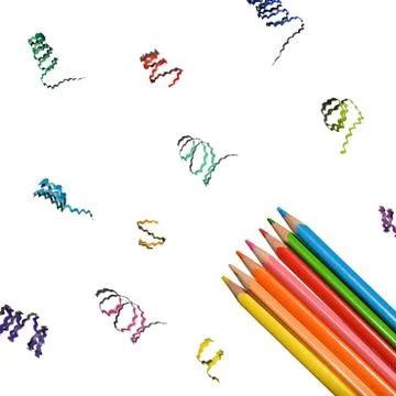 Colored pencils Stock Photos