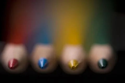 Colored pencils 스톡 사진
