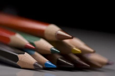 Colored pencils Stock Photos