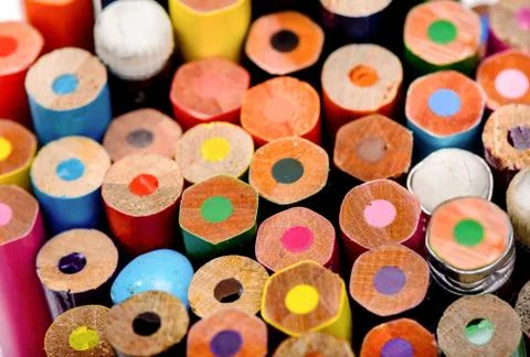 Colored pencils Stock Photos