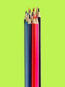Colored pencils Stock Photos