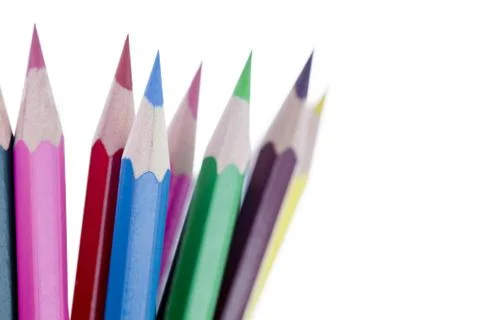 Colored pencils Stock Photos