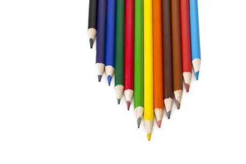 Colored pencils Stock Photos