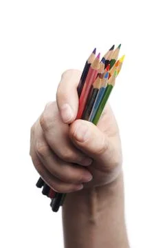 Colored pencils Stock Photos