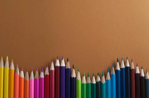 Colored pencils Stock Photos