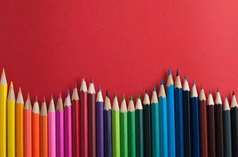 Colored pencils Stock Photos