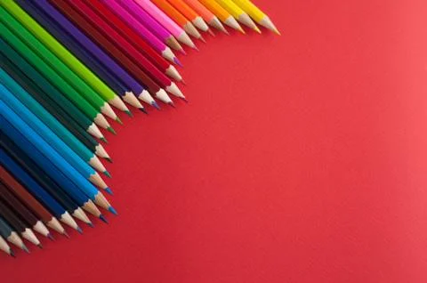 Colored pencils Stock Photos
