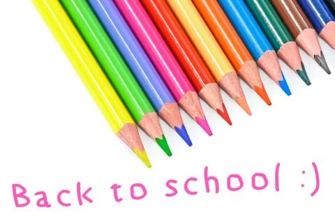 Colored pencils Stock Photos