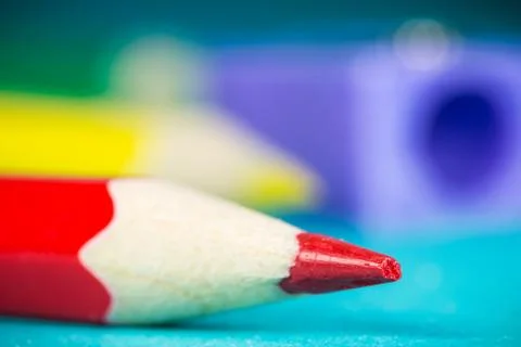 Colored pencils Stock Photos