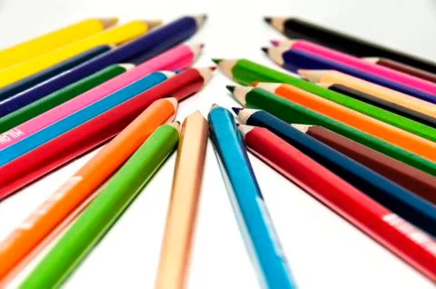 Colored pencils Stock Photos