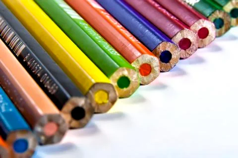 Colored pencils Stock Photos
