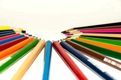 Colored pencils Stock Photos