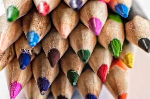 Colored pencils Stock Photos