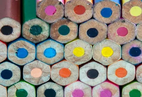 Colored pencils Stock Photos