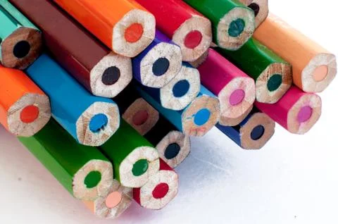 Colored pencils Stock Photos