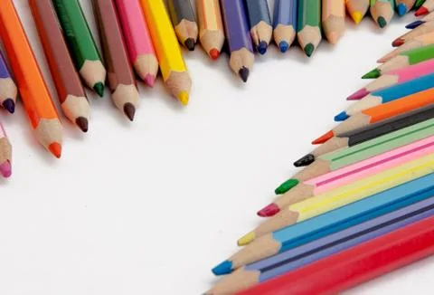 Colored pencils Stock Photos