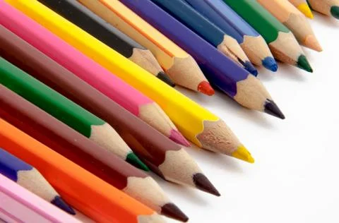 Colored pencils Stock Photos