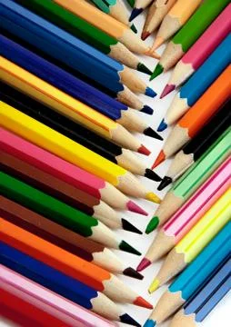 Colored pencils Stock Photos