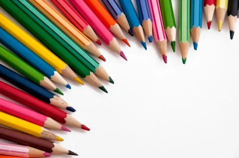 Colored pencils Stock Photos
