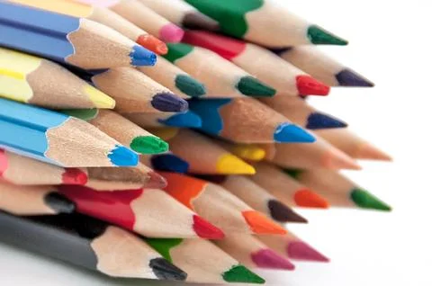 Colored pencils Stock Photos