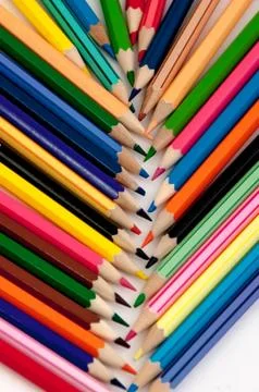 Colored pencils Stock Photos